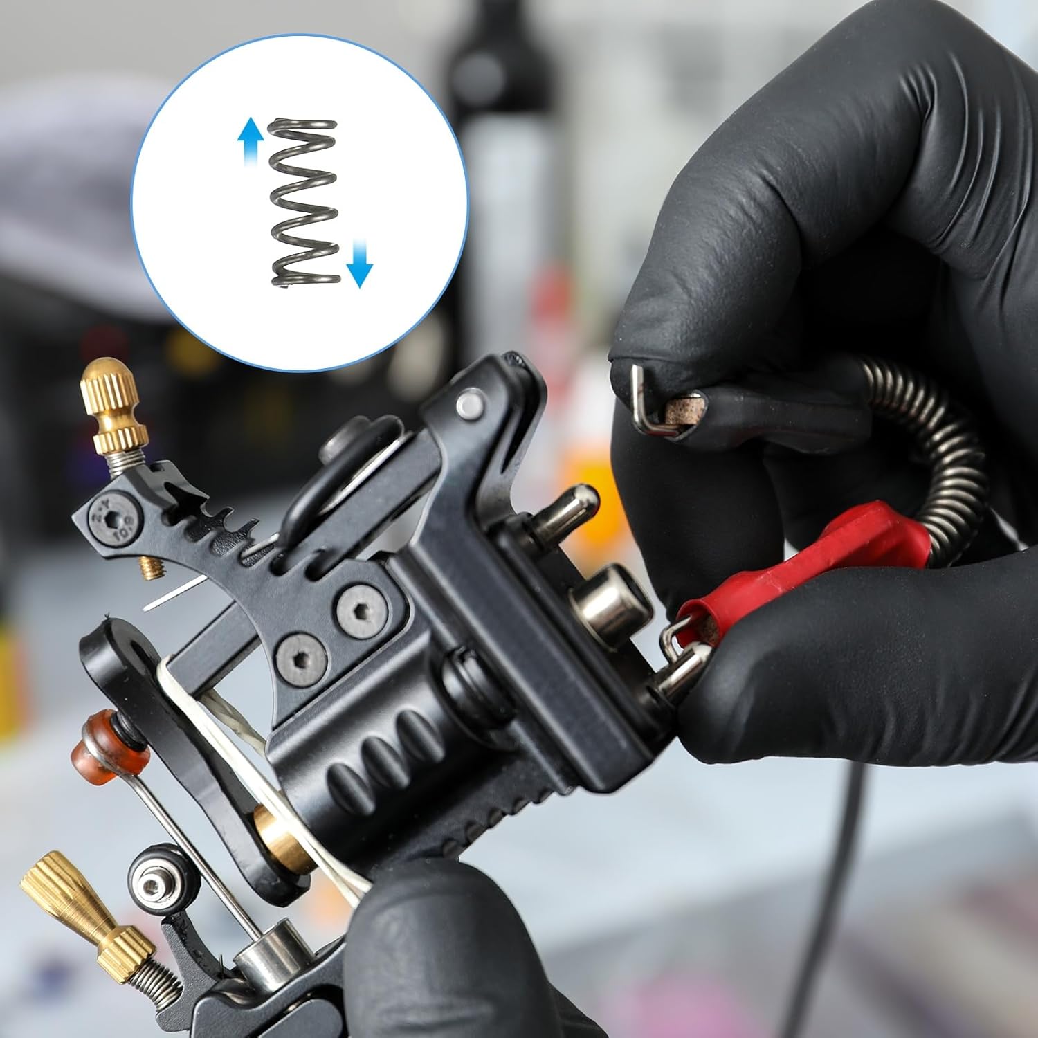 圧縮バネ 圧縮スプリング 10個セット 外径2mm 線径0.3mm 自由長5mm 炭素鋼製 シルバートーン 高弾性 DIY 部品 修理用 工業用