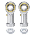 【2個セット】 ロッドエンドベアリング PHS10 M10×1.5 メネジ 右ねじ ボールジョイント 軸径10mm #45鋼製 亜鉛メッキ 自己潤滑性 産業機械・電動工具・CNC機器用 ナット付き