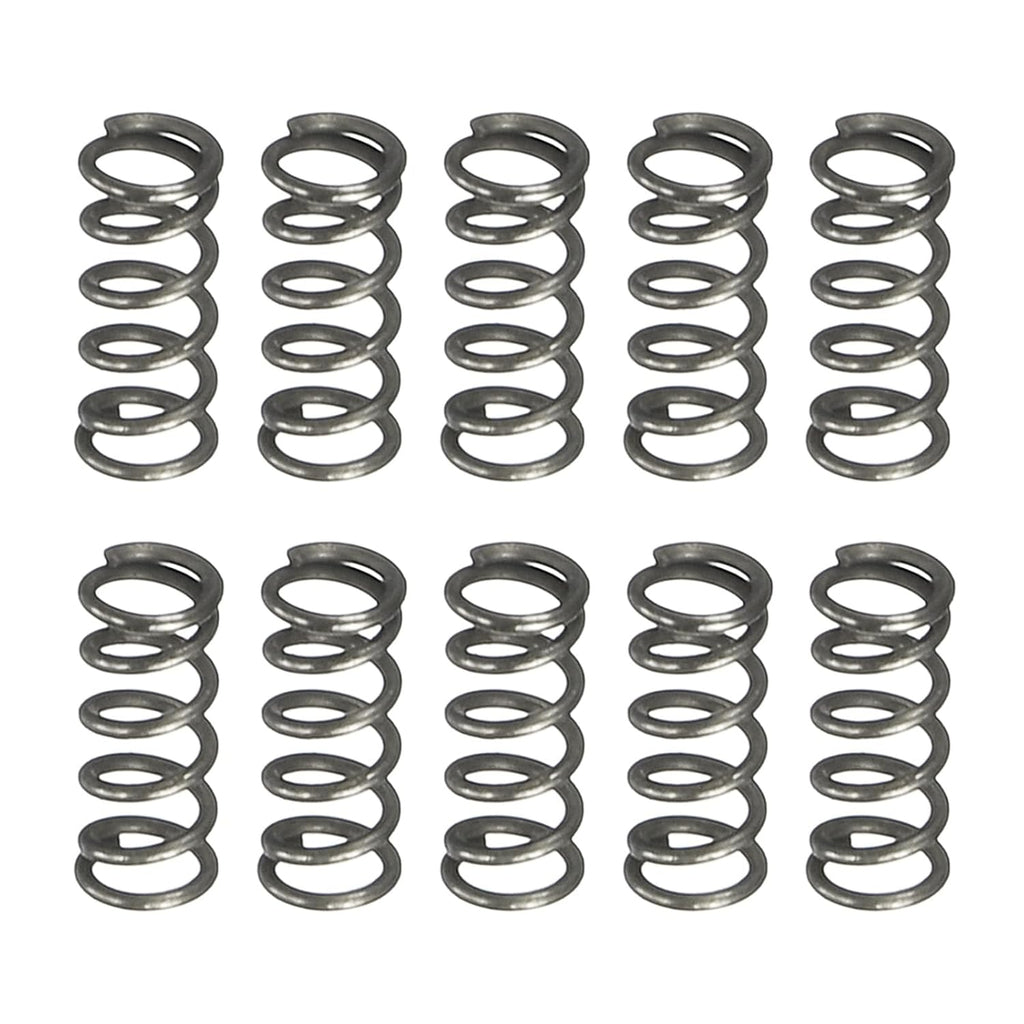 圧縮バネ 圧縮スプリング 10個セット 外径2mm 線径0.3mm 自由長5mm 炭素鋼製 シルバートーン 高弾性 DIY 部品 修理用 工業用